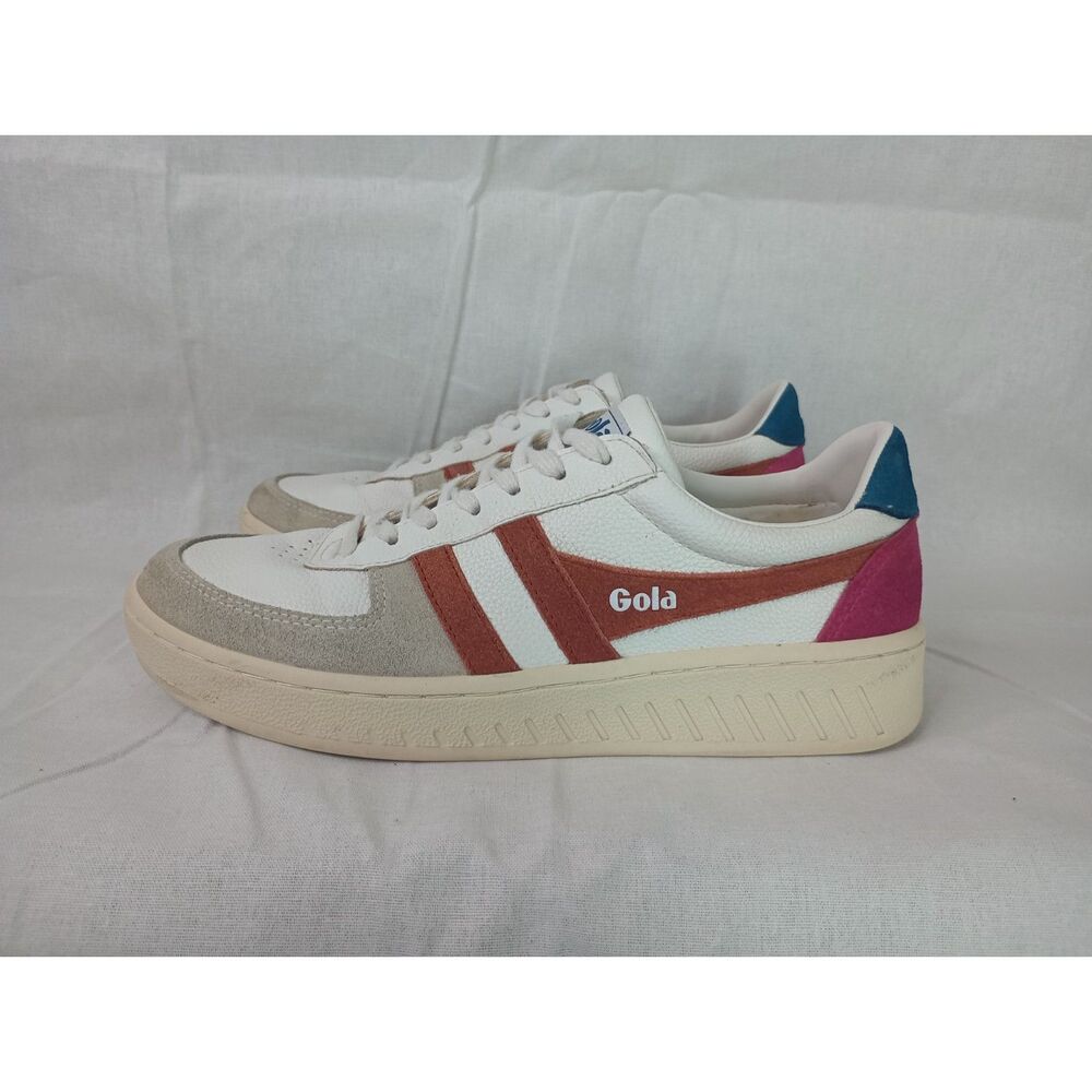 Gola Grandslam Trident Women's 10 White Lace Up Sneaker - Picture 1 of 12
